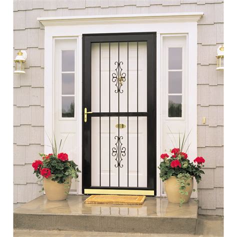 LARSON Signature Selection 36-in x 81-in Obsidian Full-view Interchangeable <strong>Screen</strong> Aluminum <strong>Storm</strong> Door. . Screen storm doors lowes